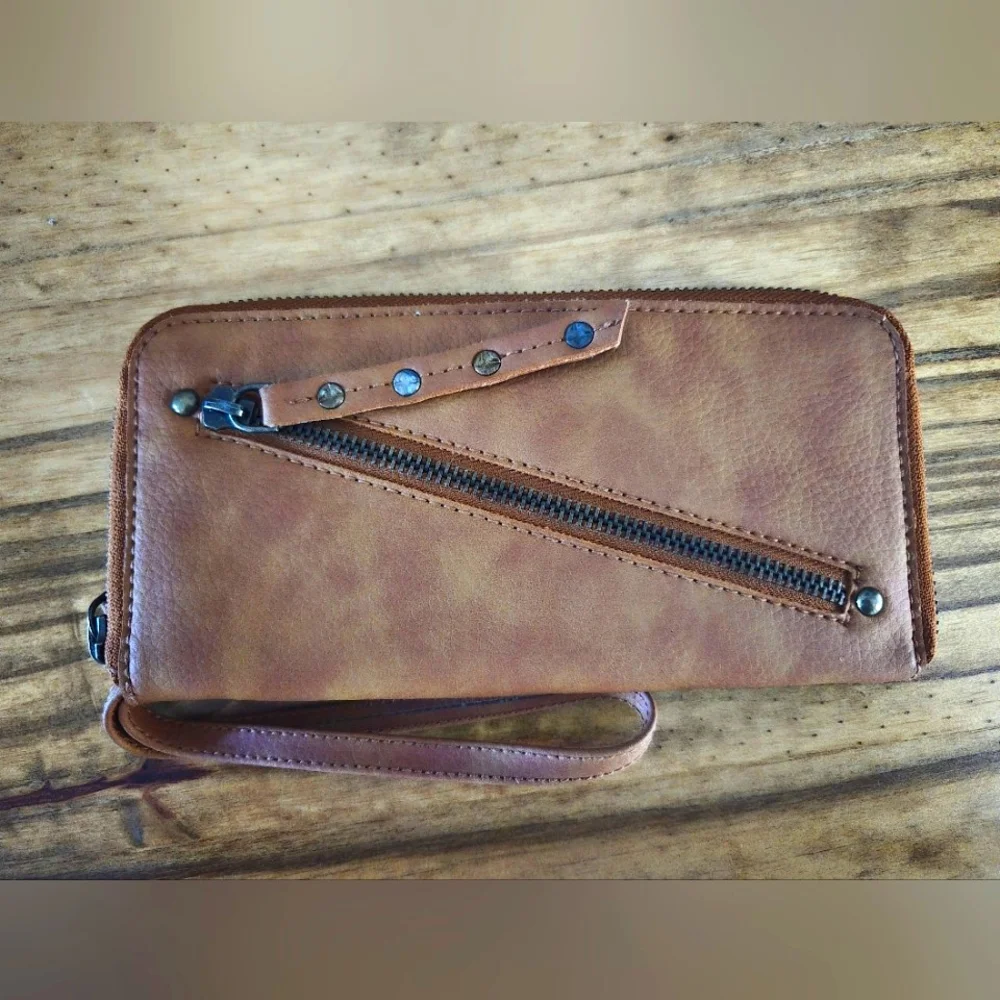 Free People Wallet Vegan Leather NWOT